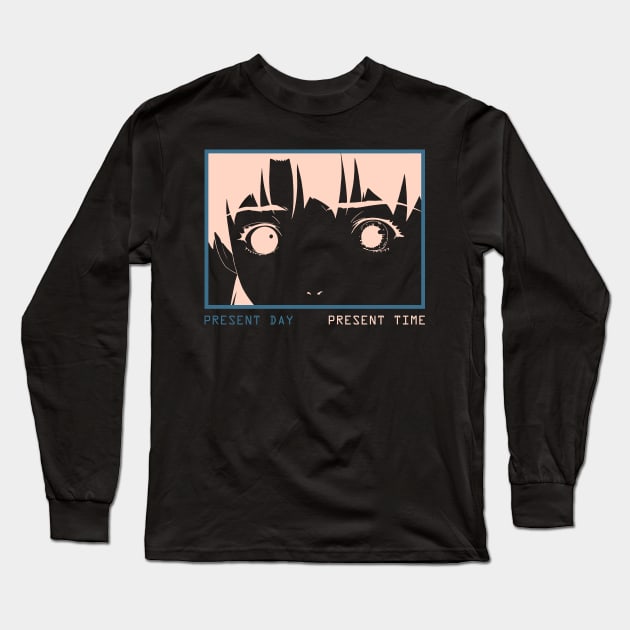 Present Day - Present Time - Lain V.3 Long Sleeve T-Shirt by RAdesigns